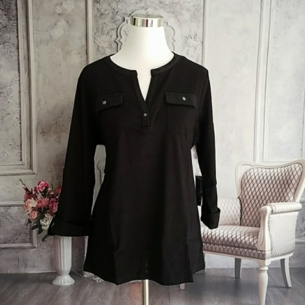 Kim Rogers Women's Blouse Plus Size 1X 2X - Picture 2 of 5